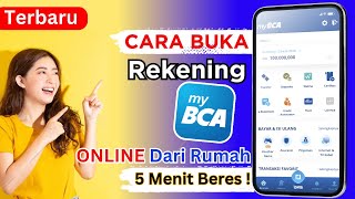 Cara membuat Rekening BCA Online Terbaru Aplikasi MyBCA  Buka Rekening BCA Online Mobile Banking [upl. by Eugilegna]