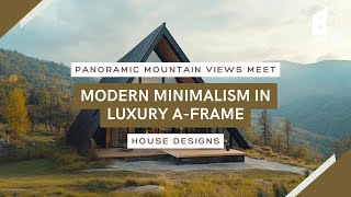 Panoramic Mountain Views Meet Modern Minimalism in Luxury AFrame House Designs [upl. by Mcspadden]