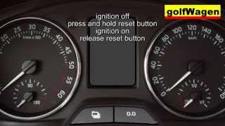 Skoda ROOMSTER oil service light reset [upl. by Pentheas]