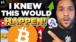 🔥 I KNEW THIS WOULD HAPPEN LOOK WHATS NEXT FOR BITCOIN amp ALTCOINS URGENT [upl. by Naimed]