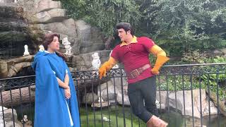 Belle set a Wedding Date with Gaston  Disneyland [upl. by Eivi]