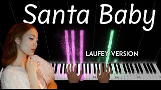 Santa Baby by Laufey piano cover  sheet music amp lyrics [upl. by Clarie531]