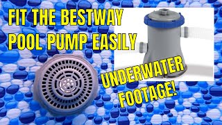 BESTWAY INTEX PLUNGE POOL PUMP FILTER  How To Install  With Underwater Footage  Steel Pro Max [upl. by Azral]