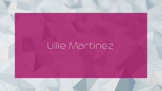 Lillie Martinez  appearance [upl. by Oos]