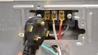 How To Change A Dryer Cord  Changing a 3Prong to a 4Prong Plug [upl. by Brande120]