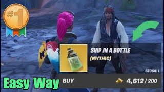 Easily Complete Use a Ship in a Bottle  Fortnite Pirate Code Quest [upl. by Eerak]