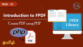 Creating a Simple PDF using FPDF in PHP in Tamil  Part 1 [upl. by Soren]