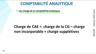 EP 2 comptabilité analytique les charge de la comptabilité analytique 13 [upl. by Rodi88]