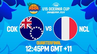 Cook Islands v New Caledonia  Full Basketball Game  FIBA U15 Oceania Cup 2024 [upl. by Hawger]