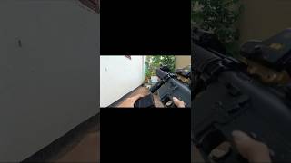 M4 Airsoft With Magnifier 3× Shooting test  Airsoft Review airsoft airsoftrifle mk18 [upl. by Adekram]