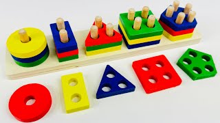 Best Learn Shapes and Colors  Top Preschool Activity Puzzle  Toddler Learning Shapes Toy Video [upl. by Jemma]