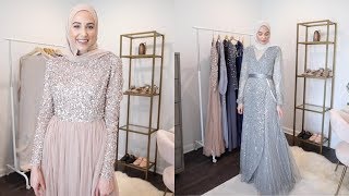 ASOS Modest Evening Gown TryOn Haul  The Struggle Is Real [upl. by Ahseenak]