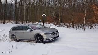 volkswagen passat alltrack 20 BITDI 240hp 4motion snow test [upl. by Marnie]