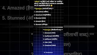 Aback ka synonyms and antonymsEnglishVocabulary [upl. by Anastos]