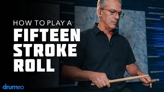 How To Play A Fifteen Stroke Roll  Drum Rudiment Lesson [upl. by Cristina]