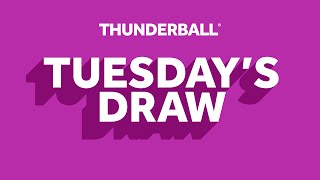 The National Lottery Thunderball draw results from Tuesday 17 September 2024 [upl. by Llerehc729]