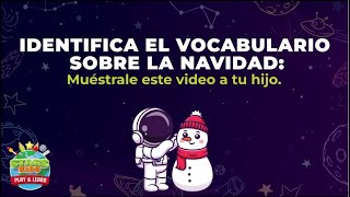 Vocabularios sobre la Navidad en Inglés Inglés para niños [upl. by Yrem890]