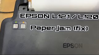 Epson L121  L120 Paper Jam fix 🦾 [upl. by Gian]