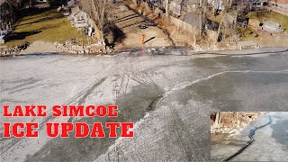 LAKE SIMCOE ICE REPORT  COOKS BAY [upl. by Ardnuassak448]