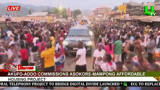 AkufoAddo commissions AsokoreMampong Affordable Housing project [upl. by Rollet]