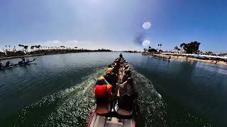 Long Beach Dragon Boat Festival 2024  Boat 1 5000m mixed Heat 01 [upl. by Ailyt]