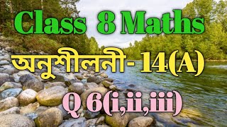 Class 8 Maths Ex14A Q6iiiiii Solution in AssameseSankardev Sishu Niketan Babus Clicks [upl. by Roobbie]