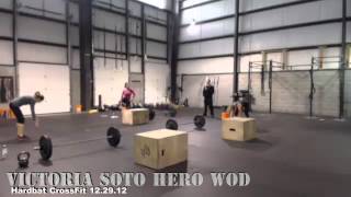 Victoria Hero WOD at Hardbat CrossFitmp4 [upl. by Htenek455]