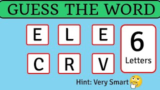 Scrambled Word Game  Guess The Word  6 Letter Words [upl. by Mirth586]