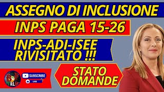 ASSEGNO di INCLUSIONE 🔴 PAGAMENTI ✅ metà MARZO 2024 INPS [upl. by Clovis409]