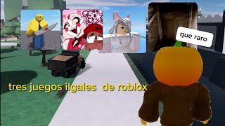 cuatro juegos raros de roblox roblox game gameplay ayuda [upl. by Adler420]