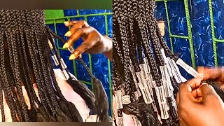 QUICK AND EASIEST WAY TO ADD BEADS TO BRAIDS BEGINNERS FRIENDLY STRESS FREE VERY FAST [upl. by Nnaitsirk]