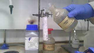 Solid Halides with Concentrated Sulfuric Acid [upl. by Nosmoht]