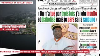 TITROLOGUE 21 JUILLET 2023  Mamadou Koné quoton ma tué par 3 fois quot [upl. by Joktan]