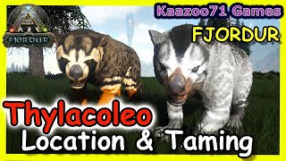 Thylacoleo Location Ark Fjordur 💥amp Taming [upl. by Germaine956]