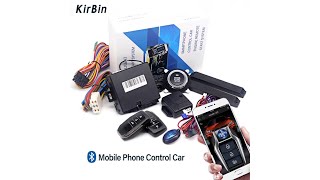 Remote Starter and Car Alarm Smart App Remote Start Stop System K5 [upl. by Garett]