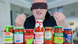 Italian Chef BLIND PASTA SAUCE Taste Test [upl. by Skricki]