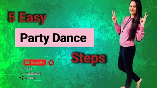 Party dance steps for beginners  Simple party dance steps for Christmas and New year party [upl. by Icnan736]