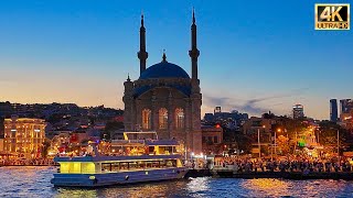 Istanbul Turkey the Beautiful Nights of the Bosphorus 4K [upl. by Butterfield951]