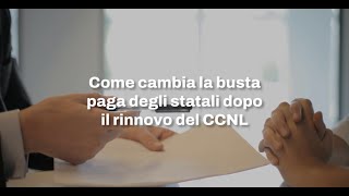 Come cambia la busta paga degli statali dopo il rinnovo del CCNL [upl. by Callery]