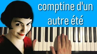 Comptine dun autre été Piano Tutorial Lesson [upl. by Shiff]