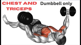 Ultimate Chest and Triceps Workout with Dumbbells  No Gym Needed [upl. by Ailekat400]