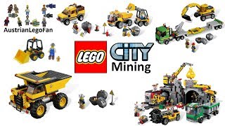 All Lego City Mining  Gold Mine Sets 2012  Lego Speed Build Review [upl. by Halsey]