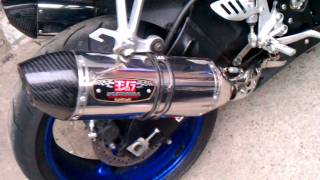 2007 GSXR 1000 Yoshimura R77 Dual Slipon EXHAUST [upl. by Ahsiad139]