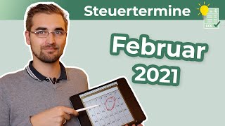 Steuertermine Februar 2021 [upl. by Ettereve]