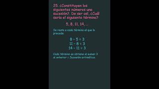 Ejercicio resuelto 25 Sucesiones aritméticas Resolución de problemas Super fácil 369 [upl. by Bettina125]