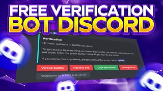 How to Create FREE Verification Bot on Discord in 2023 Ensure Genuine Users Only LATEST UPDATE [upl. by Sonafets]