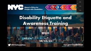 Disability Etiquette and Awareness Training [upl. by Ardnalak]