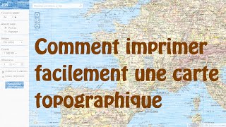 Comment imprimer facilement une carte topographique vidéo obsolète mise à jour dispo en dessous ↓ [upl. by Sabsay]