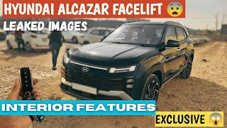 HYUNDAI ALCAZAR FACELIFT 2024 LEAKED IMAGES  EXTERIOR AND INTERIOR SHOWCASE REVEALED [upl. by Macpherson]