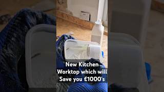 New Kitchen worktop powder diy renovation kitchen kitchenhacks property home homeimprovement [upl. by Eirrehc]